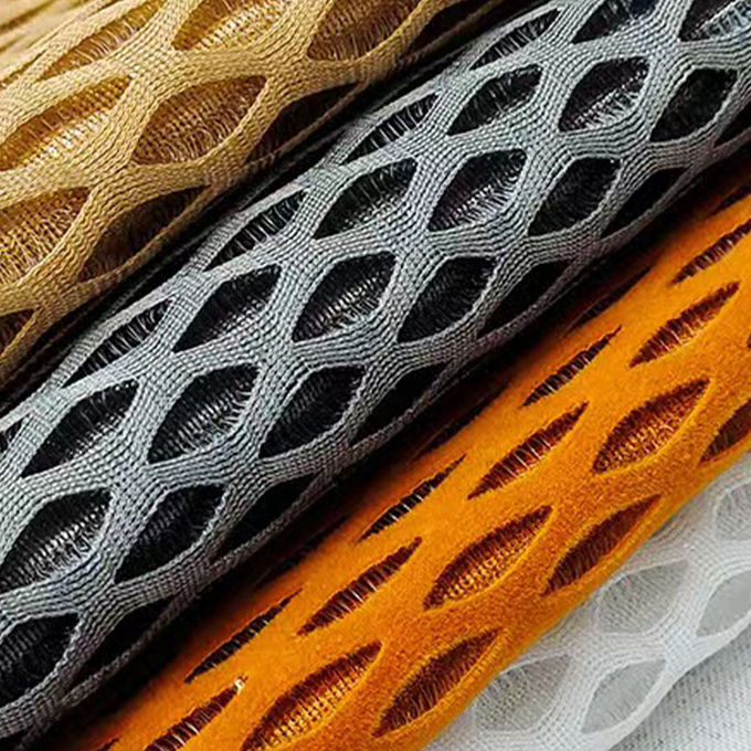 透ける100%ポリエステル スポーツ メッシュ 織物 3D メッシュ 織物 10MM - 20MM 0